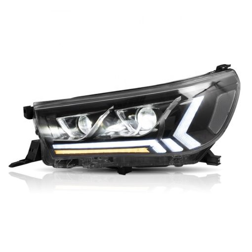 Sekwensi&euml;le LED DRL-hoofligte vir Toyota Hilux 2016-2019