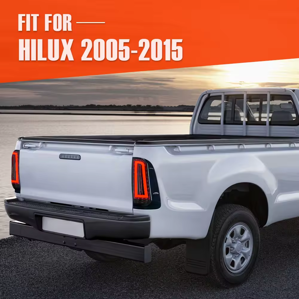  टोयोटा हिलक्स विगो 2012-2015 साठी पूर्ण एलईडी टेल रीअर लॅम्प टेललाइट