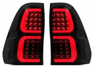 टोयोटा हिलक्स विगो 2012-2015 साठी एलईडी स्मोक्ड टेल लाइट्स थांबवा