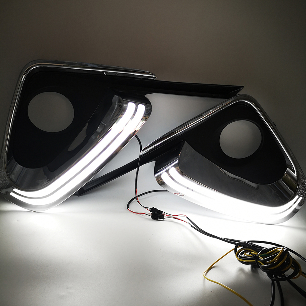 2015 Toyota Fortuner gbanwetụrụ DRL nwere eriri ọkụ Dual LED