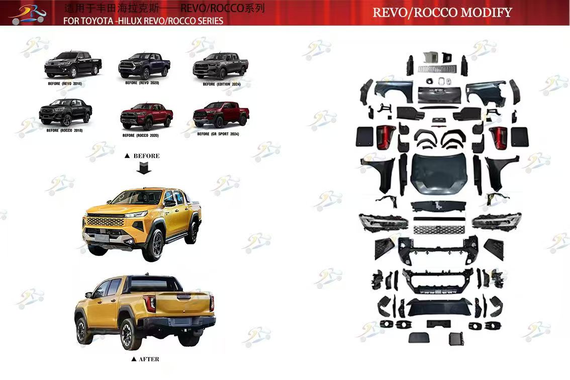 Revo(2016)/Rocco(2018) Change to Travo(2026) Body Kit